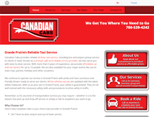 Tablet Screenshot of canadiancabs.com